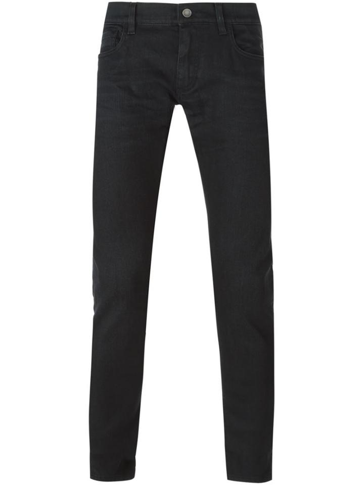 Dolce & Gabbana Slim Fit Jeans, Men's, Size: 46, Black, Cotton/polyester/spandex/elastane