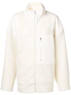 Mm6 Maison Margiela Patchwork Shearling Jacket - White