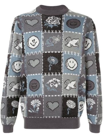 Palace Love Dove Knit Jumper - Grey