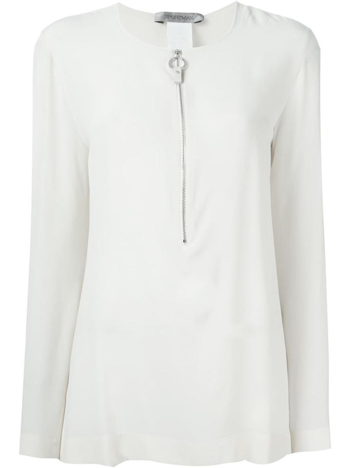 Sportmax Half-zip Blouse