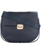 Furla Club S Crossbody Bag, Women's, Blue, Leather