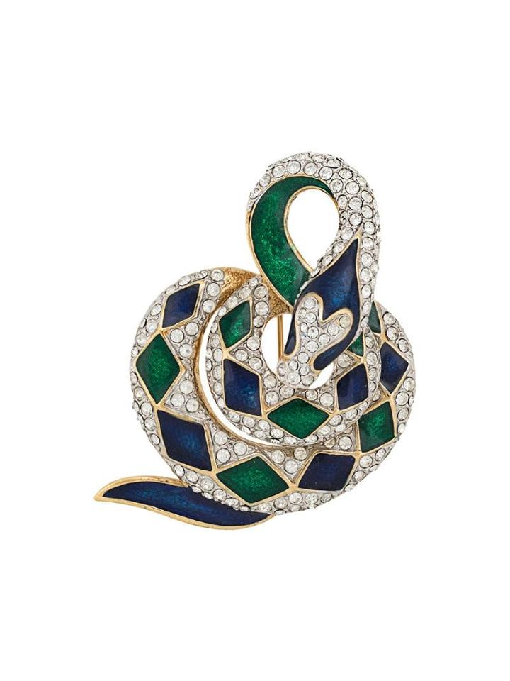 Susan Caplan Vintage 1970s Attwood And Sawyer Brooch - Gold