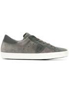 Philippe Model Patch Lace-up Sneakers - Grey