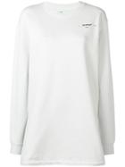 Off-white Oversized Printed Sweatshirt Dress