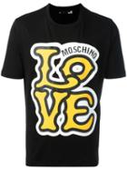 Love Moschino 'love' T-shirt, Men's, Size: Large, Black, Cotton