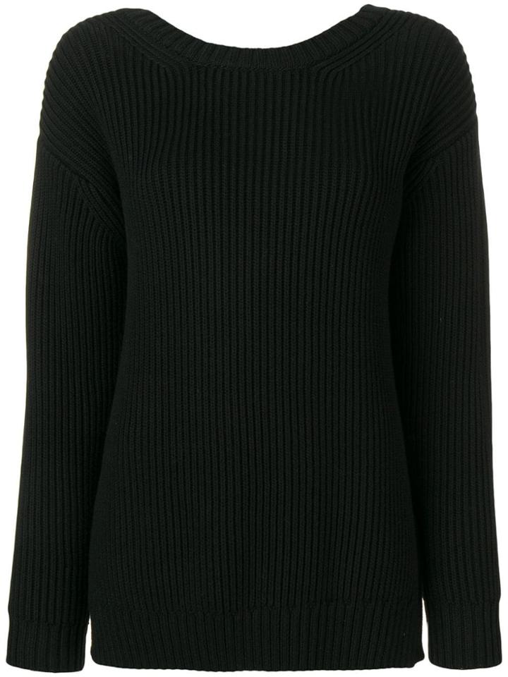 Chinti & Parker Ribbed Jumper - Black