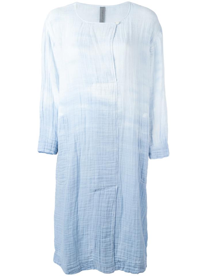 Raquel Allegra Boxy Day Dress, Women's, Size: 0, Blue, Cotton