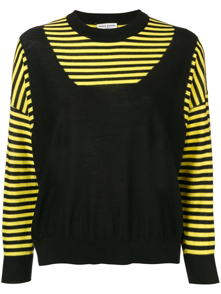 Sonia Rykiel Striped Jumper - Yellow & Orange