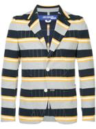 Junya Watanabe Comme Des Garçons Vintage Striped Slim Blazer - Grey