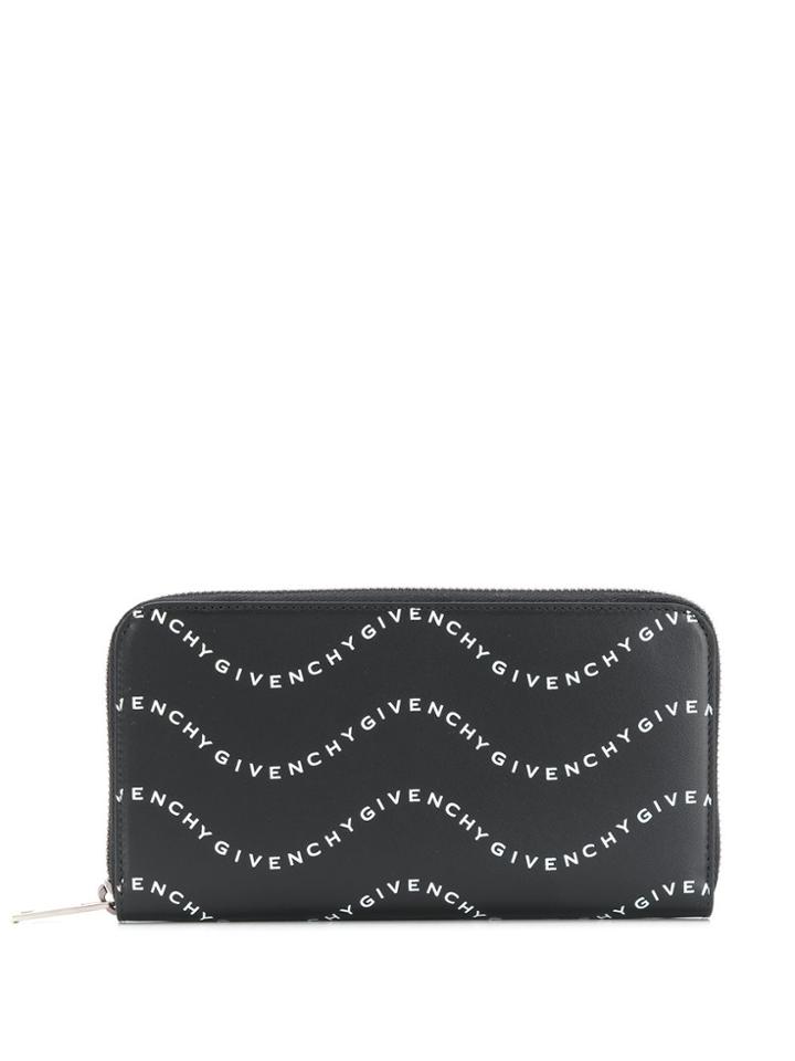 Givenchy Waves Print Wallet - Black