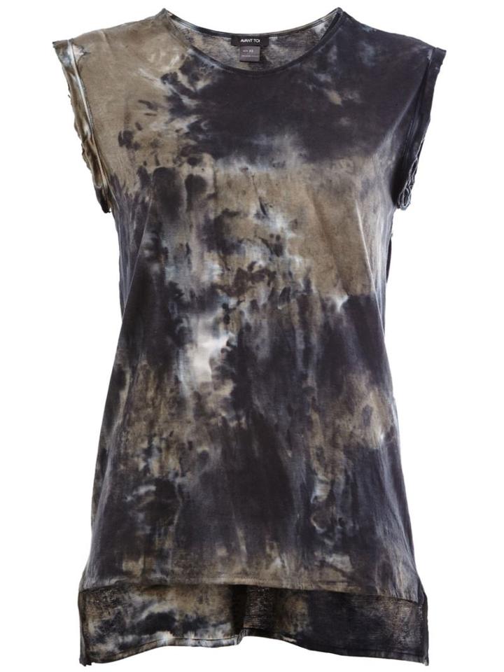 Avant Toi Tie Dye T-shirt, Women's, Size: Small, Black, Cotton