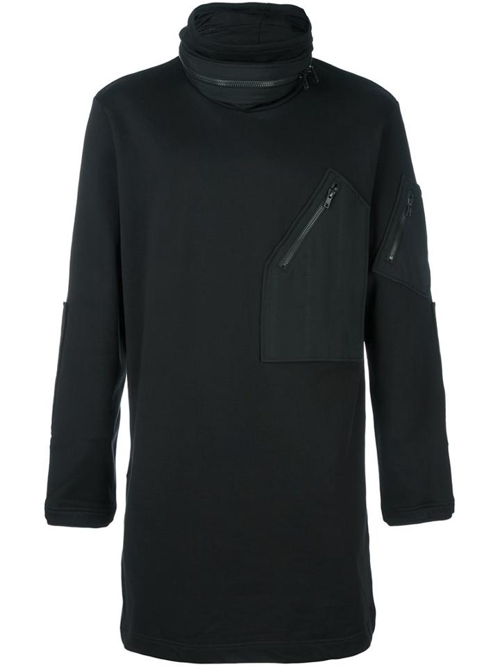 Y-3 Zip Detail Long Fit Sweatshirt