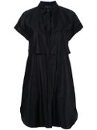 Rag & Bone Layered Shirt Dress, Women's, Size: 4, Black, Cotton/tencel/silk