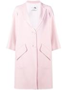 Manzoni 24 3/4 Sleeve Midi Coat - Pink