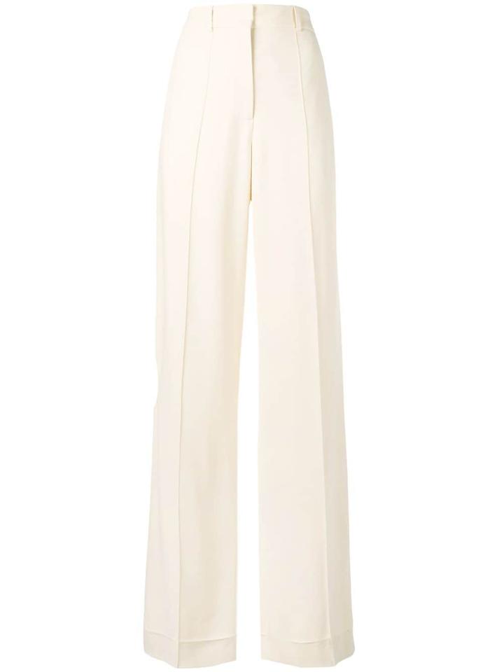 Victoria Beckham Cutout High-waisted Trousers - Neutrals