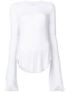 Lost & Found Ria Dunn Ruffled Jumper - White