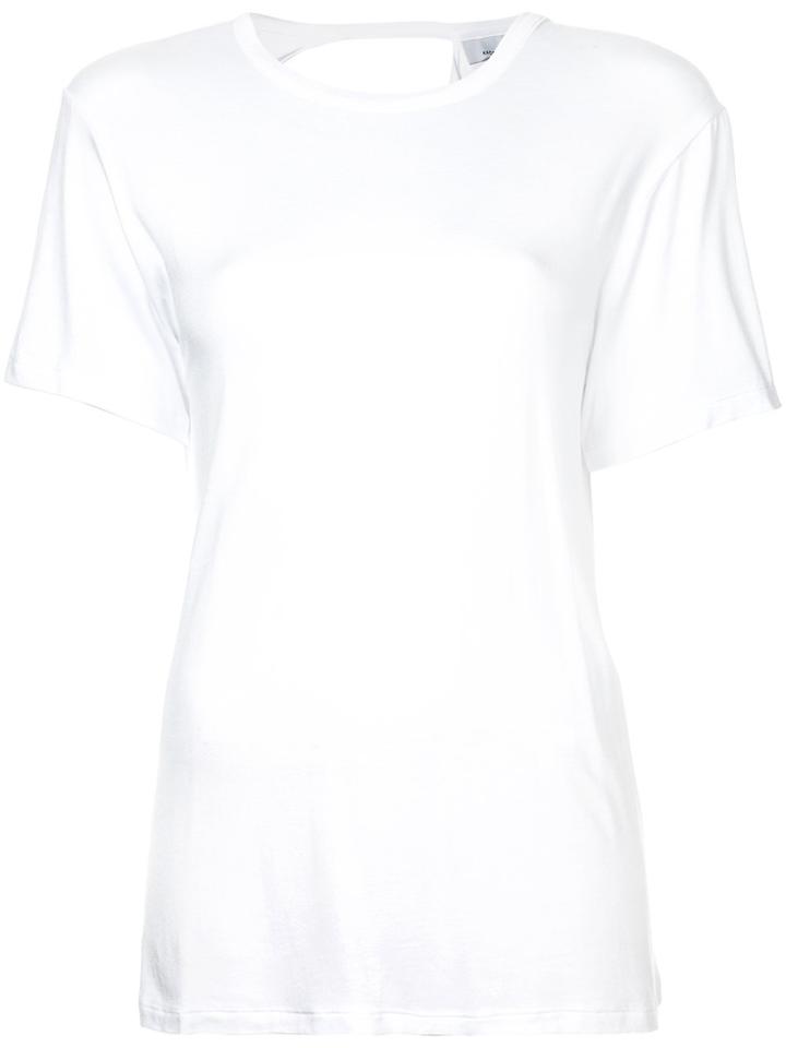 Kacey Devlin Collapsed Drape Back Top - White
