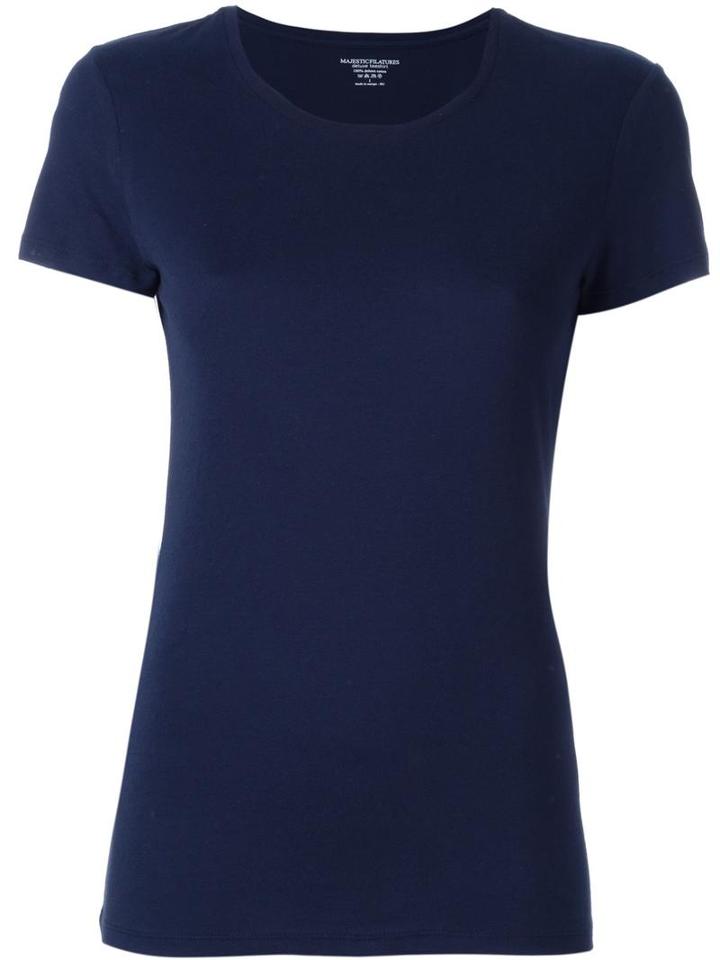 Majestic Filatures Classic T-shirt, Women's, Size: Iii, Blue, Cotton