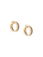Boucheron 18kt Yellow, White And Rose Gold Quatre Classic Hoop