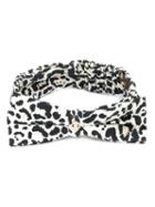Roberto Cavalli Kids - Leopard Print Headband - Kids - Cotton/spandex/elastane - One Size, Black