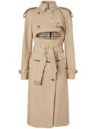 Burberry Deconstructed Shearling Trench Coat - Neutrals