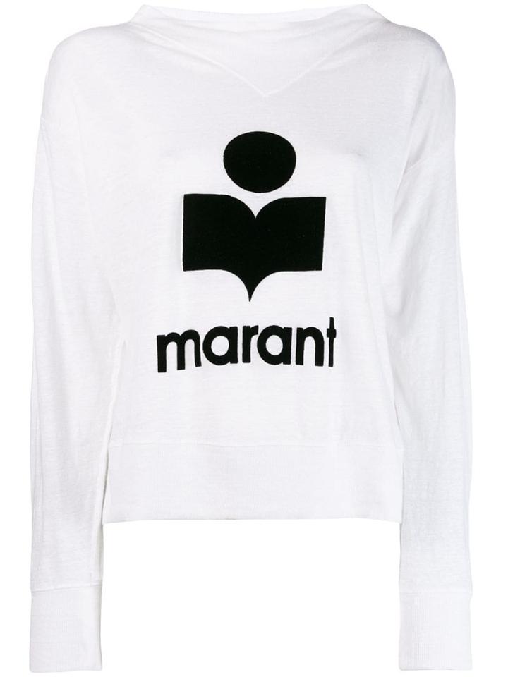 Isabel Marant Étoile Logo Print Sweatshirt - White