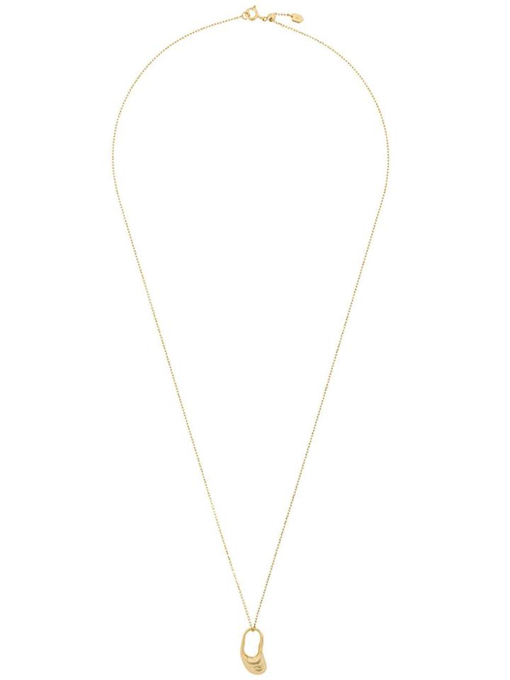 Maria Black Mini Pebble Necklace - Gold