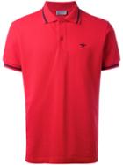 Dior Homme Bee Embroidered Polo Shirt, Men's, Size: Medium, Red, Cotton