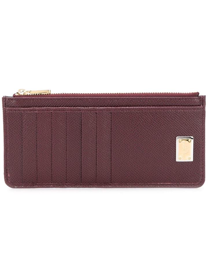 Dolce & Gabbana Elongated Zipped Purse - Red