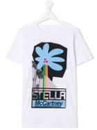 Stella Mccartney Kids Teen Palm Tree Print T-shirt - White