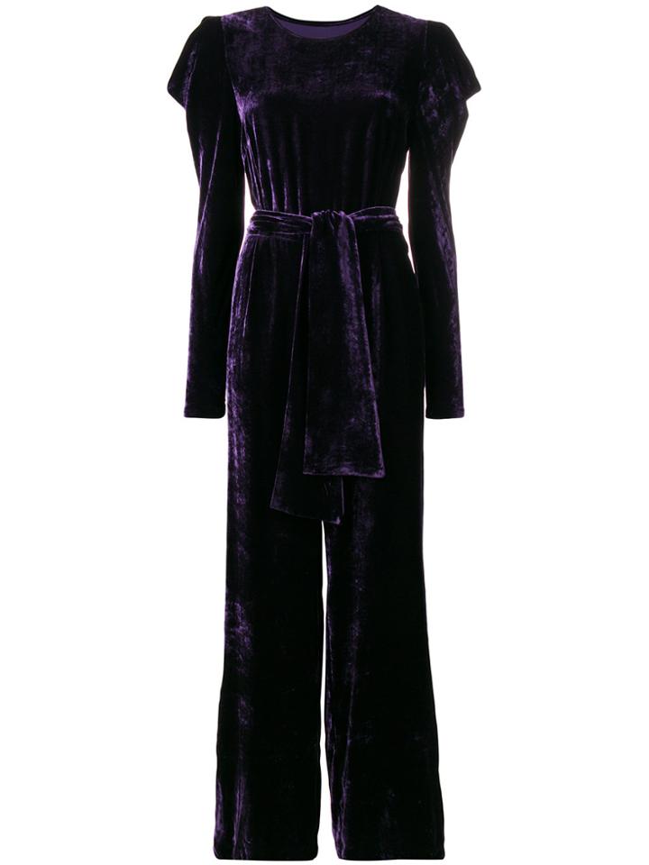 P.a.r.o.s.h. Belted Jumpsuit - Pink & Purple