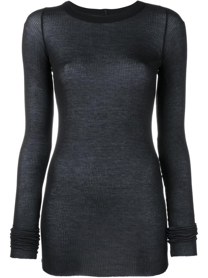 Rick Owens Ribbed Long Sleeve Top