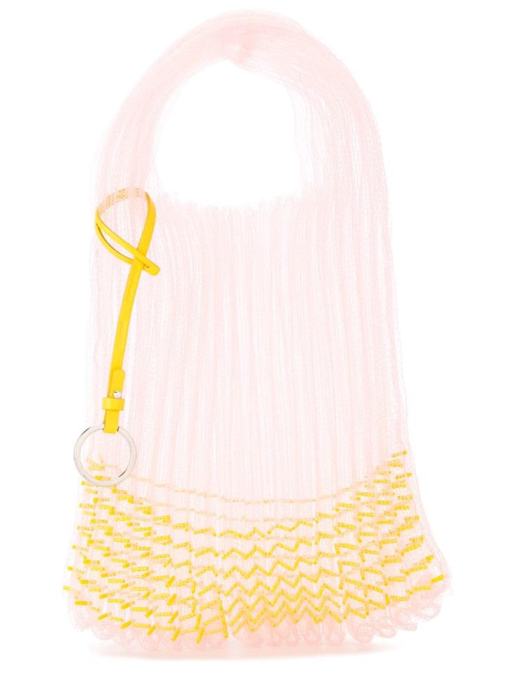 Jil Sander Knitted Shoulder Bag - Pink