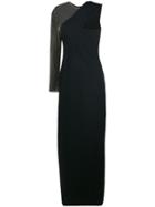 Alexander Wang Asymmetric Maxi Dress - Black