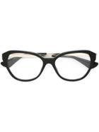 Prada Eyewear Cat Eye Frame Glasses, Black, Acetate/metal (other)