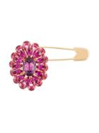 Dolce & Gabbana Crystal Flower Safety Pin