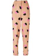Essentiel Antwerp - Embroidered Track Trousers - Women - Polyester/spandex/elastane - 36, Nude/neutrals, Polyester/spandex/elastane