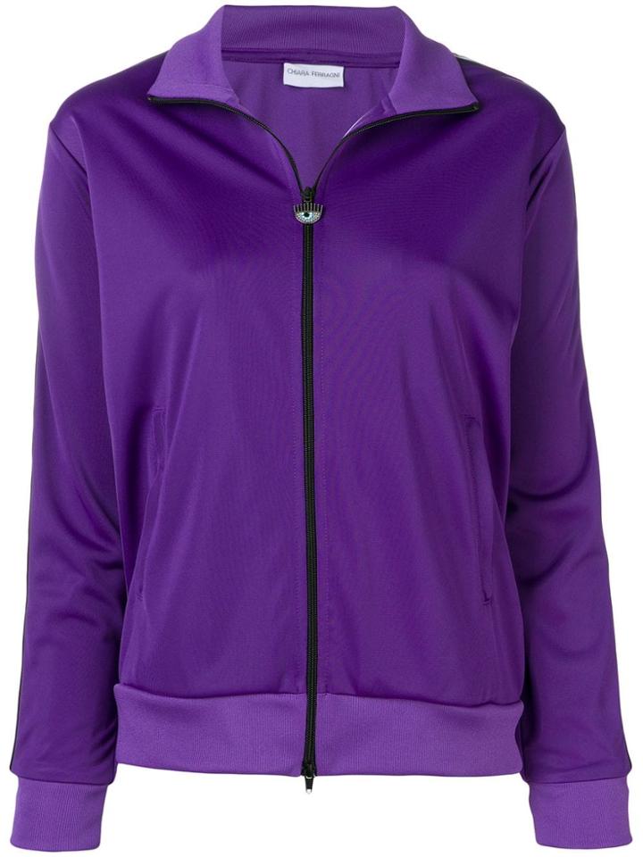 Chiara Ferragni Logomania Track Jacket - Purple