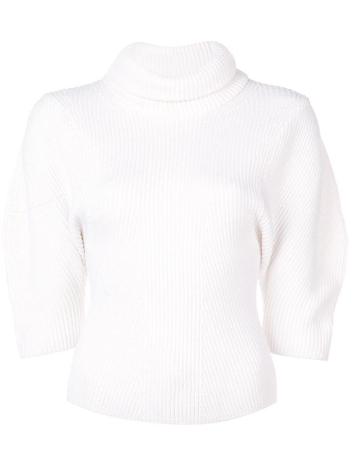 Khaite 3/4 Sleeves Sweater - White