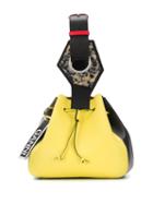 Ganni Colour Block Bucket Tote - Yellow