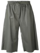 Joseph - Drawstring Shorts - Women - Nappa Leather - 38, Green, Nappa Leather