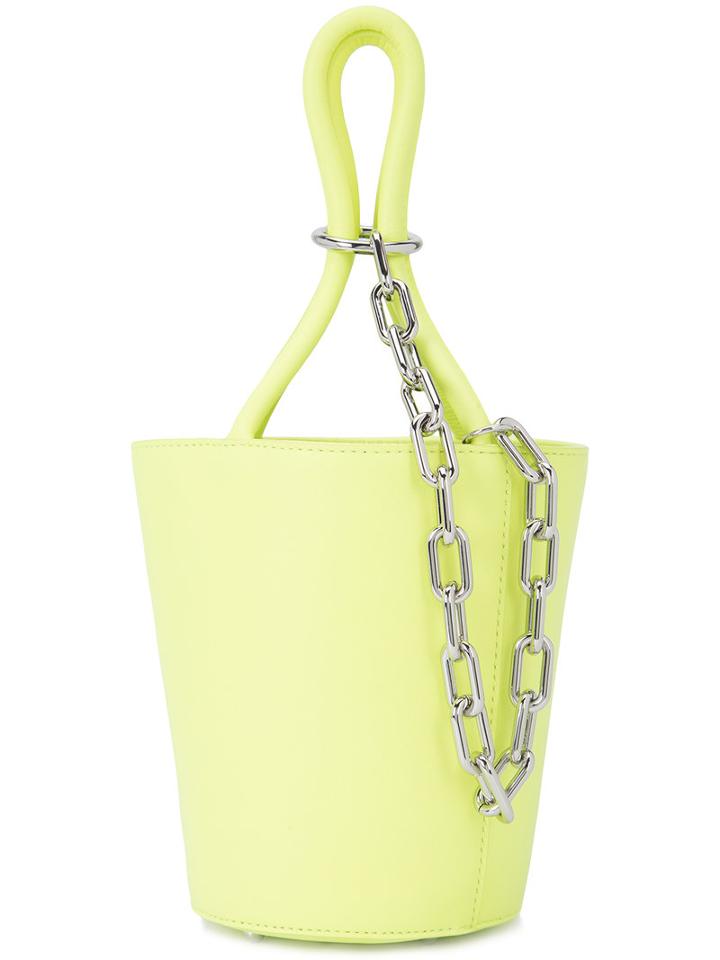 Alexander Wang - Barrel Chain Bag - Women - Leather - One Size, Yellow/orange, Leather