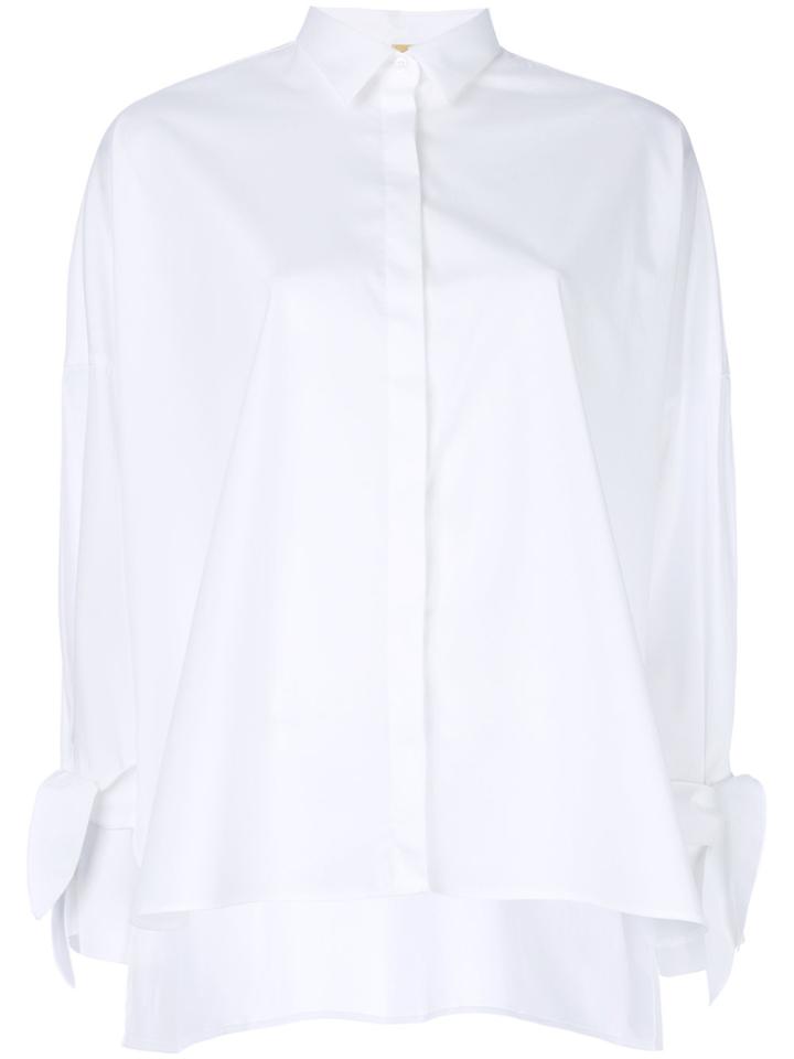 Fay High Low Hem Shirt - White