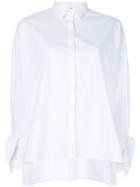 Fay High Low Hem Shirt - White