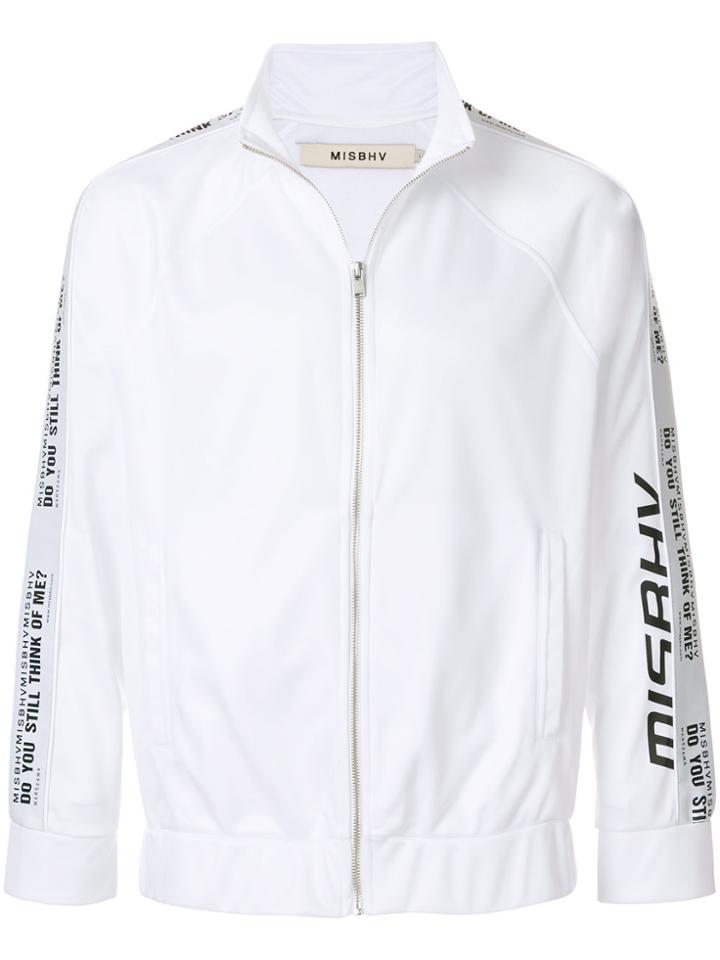 Misbhv Branded Sleeve Zip Jacket - White