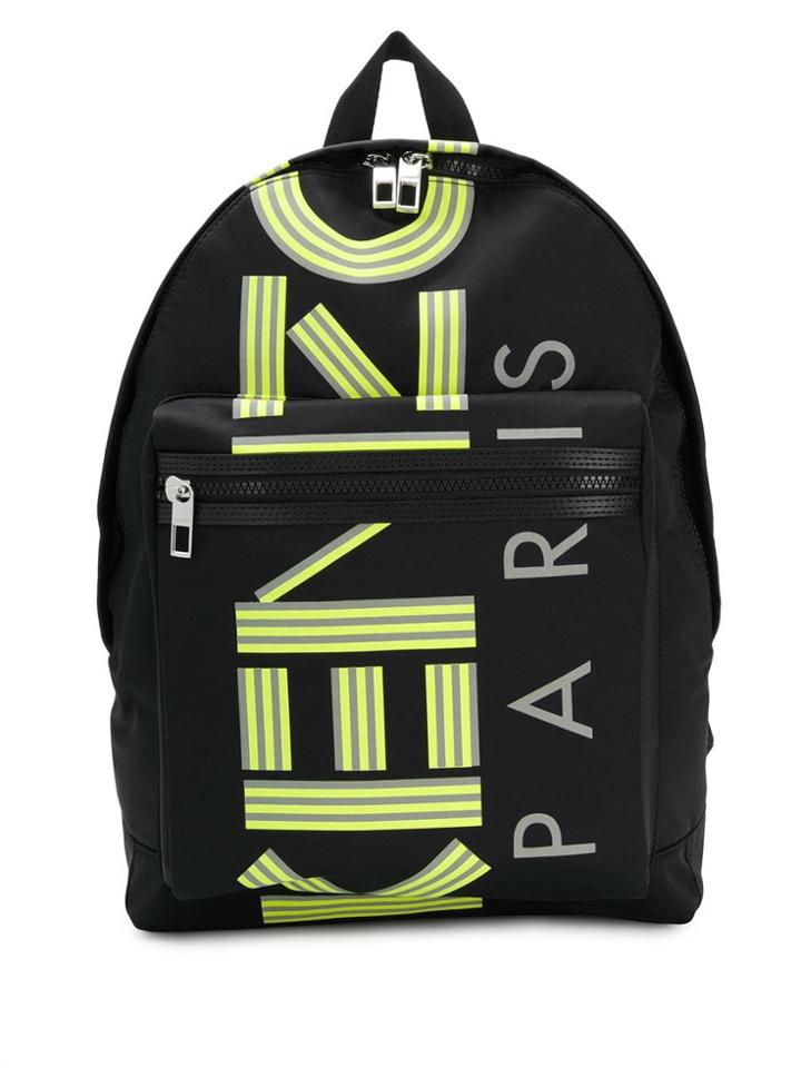 Kenzo Black Logo Backpack