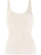 Theory Ribbed Tank Top - Neutrals