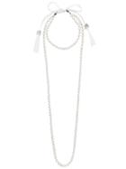 Night Market Faux Pearl Layered Necklace - White