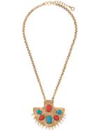 Goossens Byzance Stone-embellished Pendant Necklace - Gold