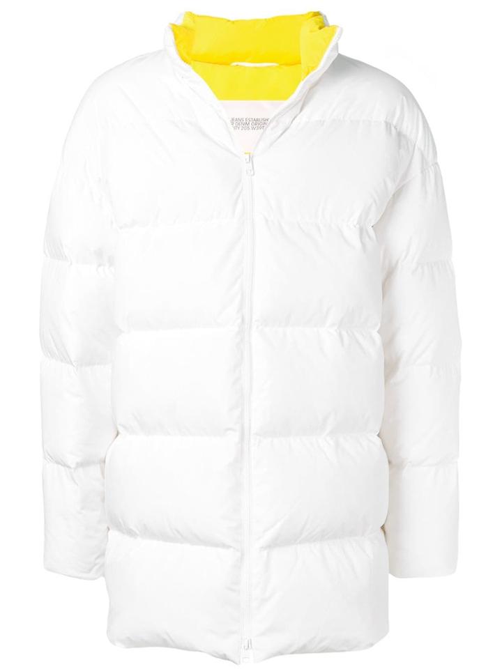 Calvin Klein Jeans Est. 1978 Flag Print Coat - White